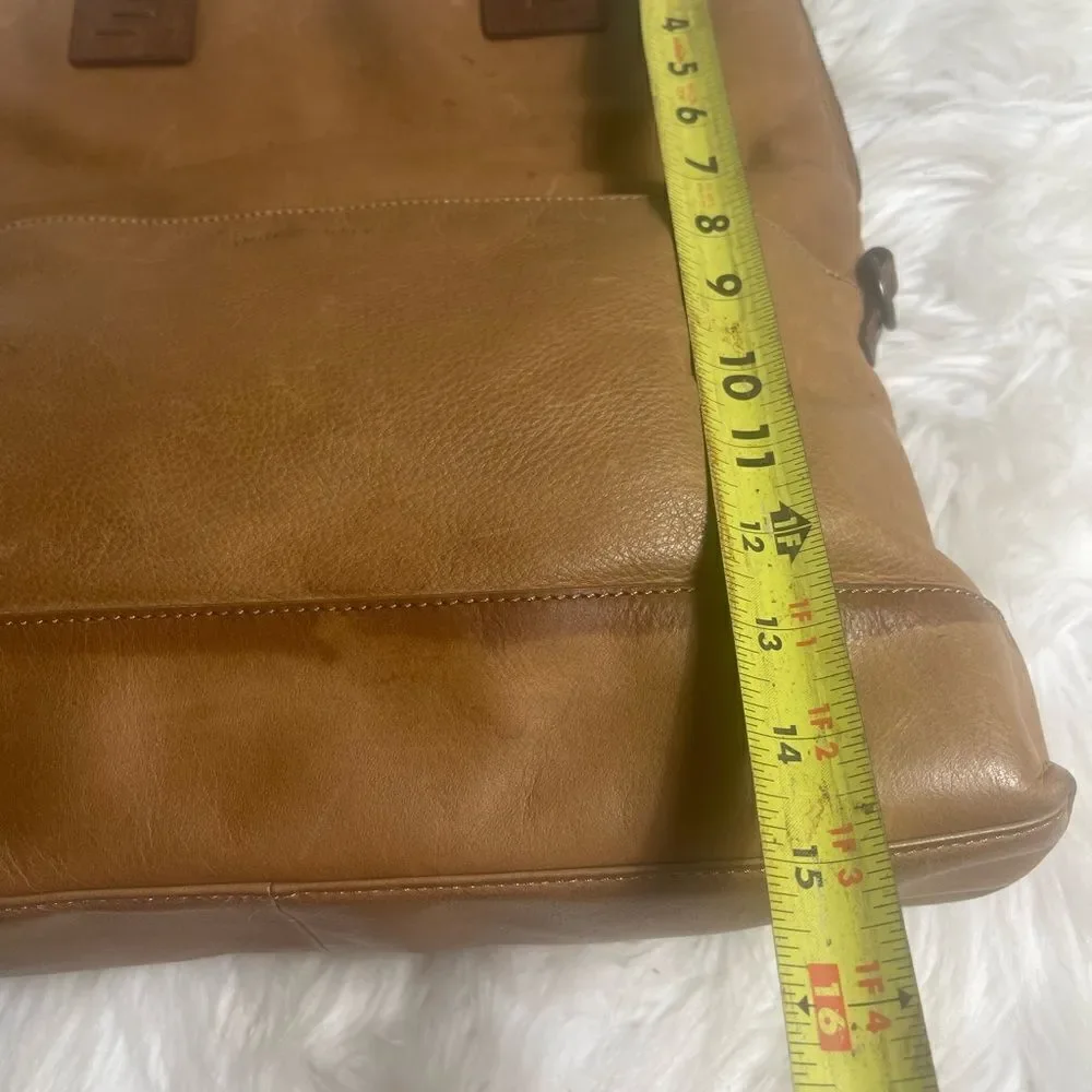 Cynthia Rowley leather tan & Brown Medium satchel .